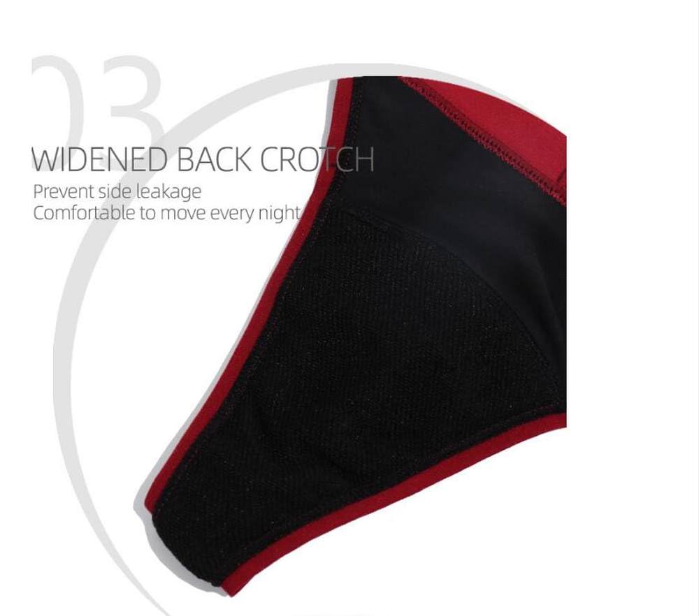 Tanga Menstrual para Mujer Ropa Interior a Prueba de Fugas Bragas absorbentes a Prueba de Fugas Tanga Menstrual Paquete de 4 Multicolor L