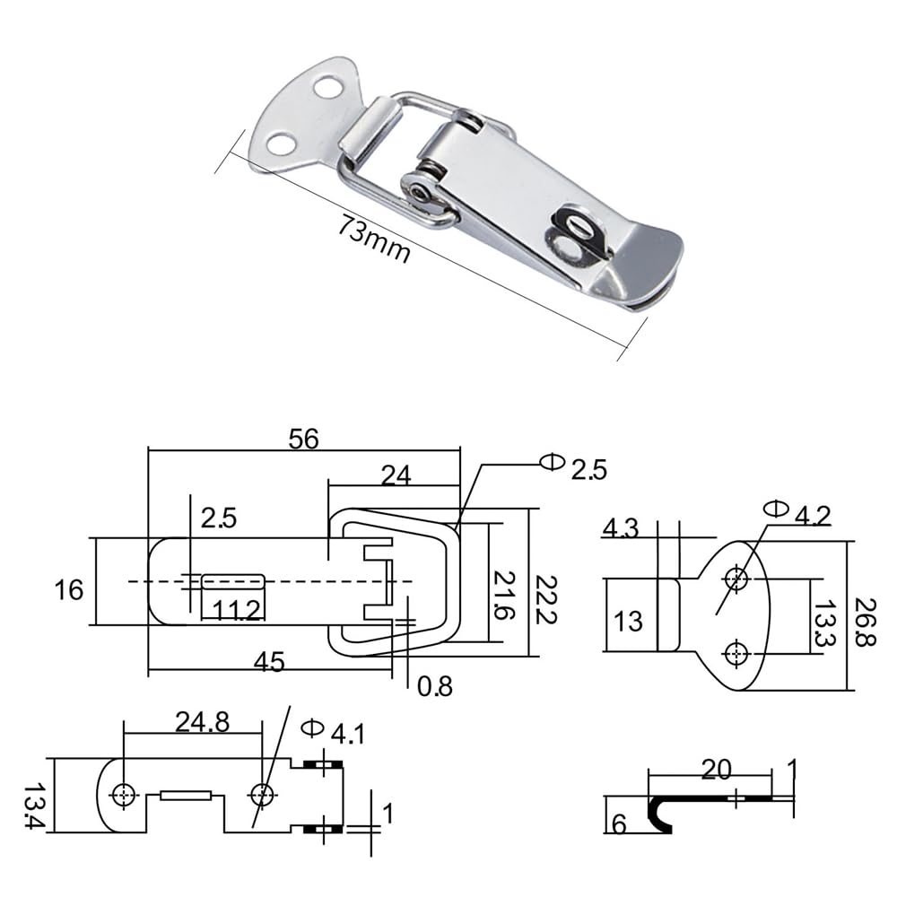 Kit De Réparation Renforcé Pour Guide De Capote Fiat 500 Cabriolet - 4 Pièces Plastique