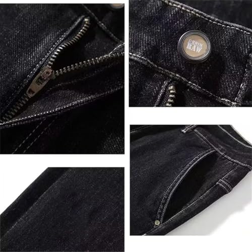 Men's Holiday Trousers Comfortable Daily Slim Fit Office Denim Pants Basic Commute Narrow Leg Design Jeans3