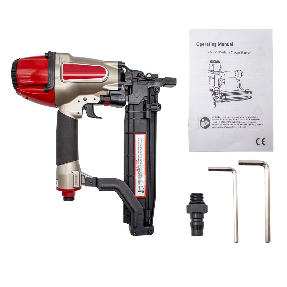 Pneumatic Stapler Air Nail Gun 160Pcs 6-8KGF/CM2