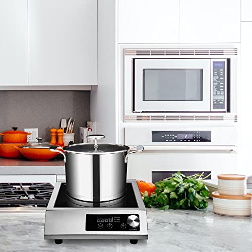 Wechef 3500W Commercial Induction Cooktop, 220 To 240V Kitchen Electric Stove Burner With Sensor Touch And Led Screen Rapid Heating Cookware Stainless Steel With Etl Certification #TOP7