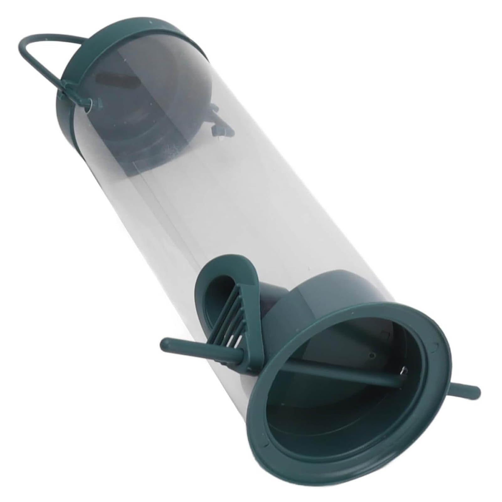 Comederos para pájaros para al Aire Libre, alimentador de Aves de Tubo Resistente a la Intemperie, silo de alimentación de Aves Silvestres para el Exterior, 2 Puertos
