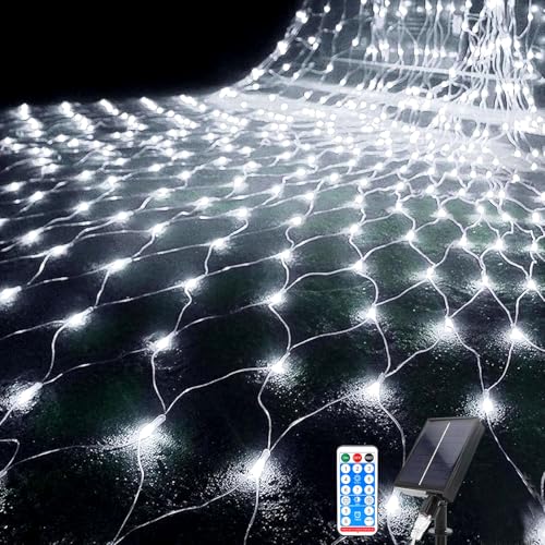 Kousee LED Solar Net Light, 1.5Mx1.5M Mesh Fairy String Lights, 96...