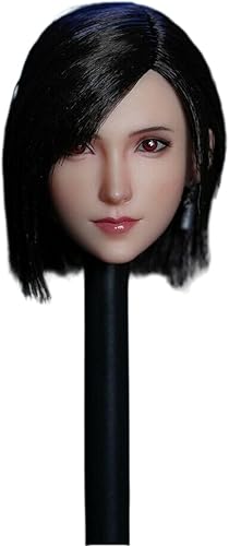 Esculpa de cabeza femenina a escala 16, cabeza de pelo plantado de niña de fantasía tallada para figura de acción TBLeague Phicen femenino de 12