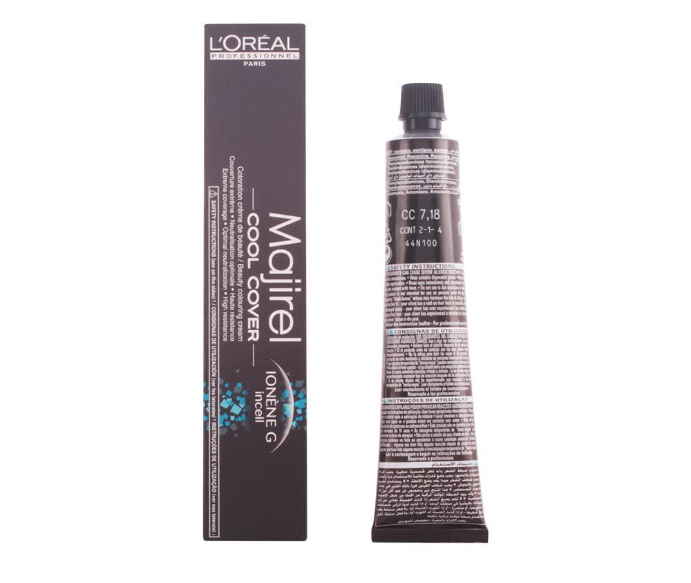 L´OréAl Professionnel Majirel Cool Cover Color De Cabello Permanente Profesional 7.18 50 Ml-image