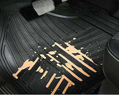 Image of Auto Hub Anty-Skid Rubber Car Floor Mats for Maruti Suzuki Swift New (Model : 2018-Till Date),Automotive Floor Mats - Black-Set of 5