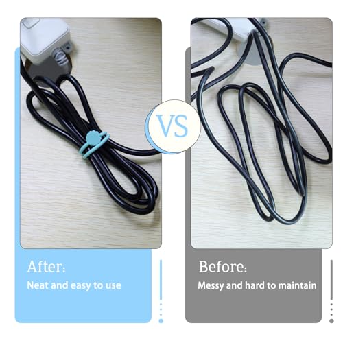 Rich&Ray FASF 10C-20Pack Magnetic Reusable Silicone Cable Ties thumb #1