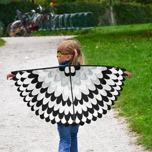 Hpbaggy Vogelflügel Kostüm,Kinder Kostüm Eule,Vogelflügel Kostüm Umhang Für Kinder Mit Filz Maske,Für Jungen Mädchen Halloween Karneval Cosplay Party.