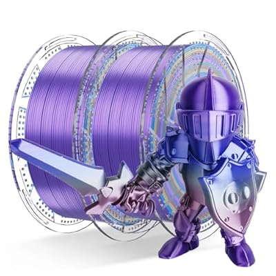 Conjure Silk Rainbow PLA 3D Printer Filament, Multicolor Rainbow PLA Pink Blue...