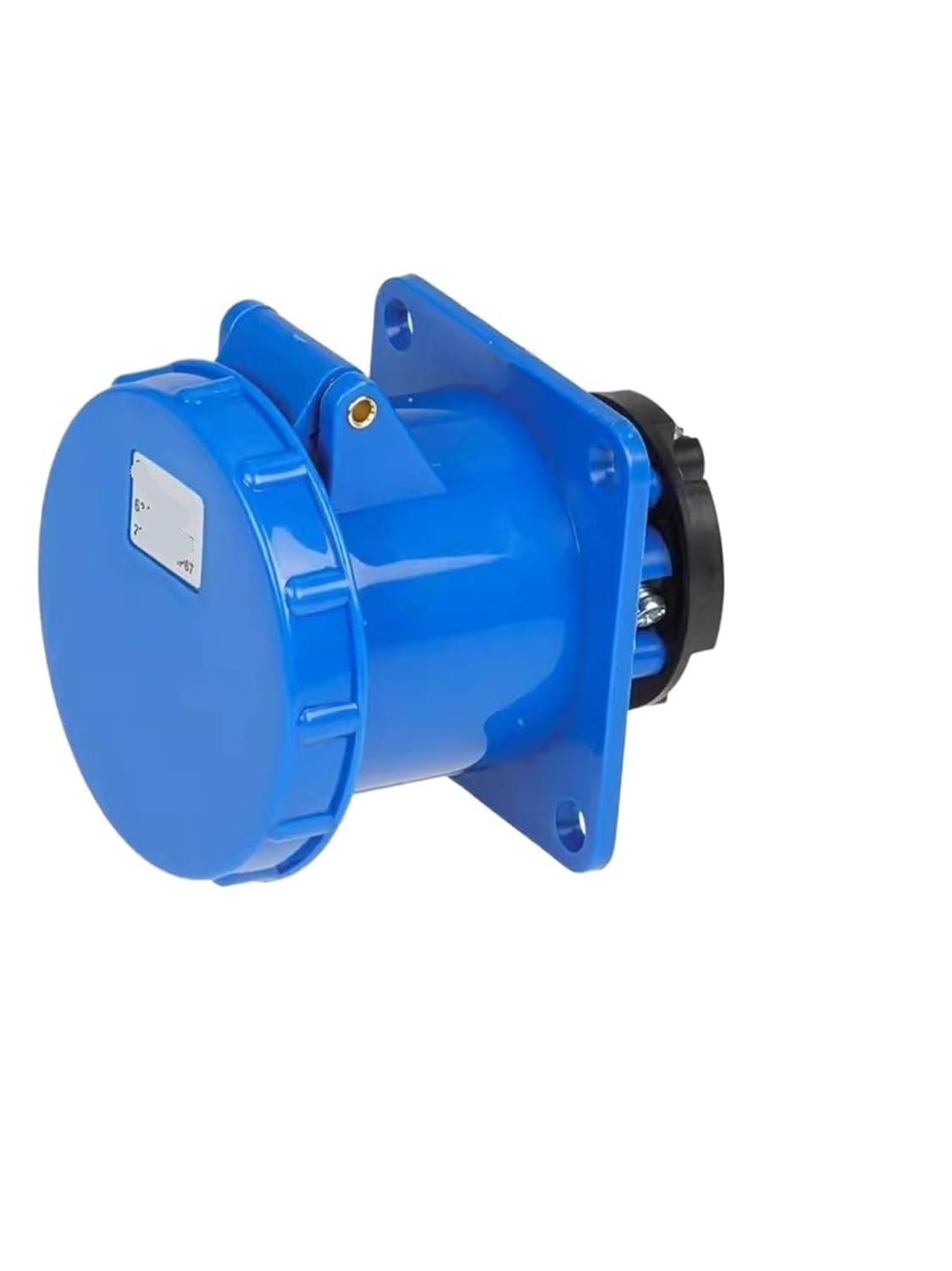 IP67 Industrial Waterproof Plug 63A Aviation Socket 125A High-Power Connector 3-pin 4-Wire 5-pin Non Explosion Proof(3-pin63asurface-mountedsocket)