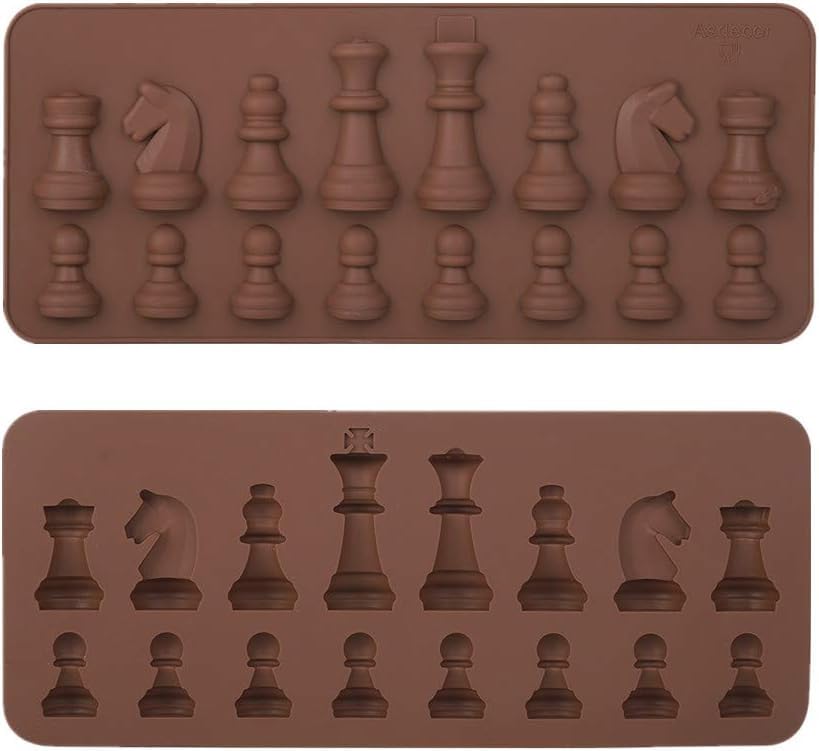 KARP Silicone Multi Chocolate Mould/Love Mould Waffle Shape Chocolate Mould For Jelly, Candy, Fondant (Chess Shape Chocolate Mold), 10 CM