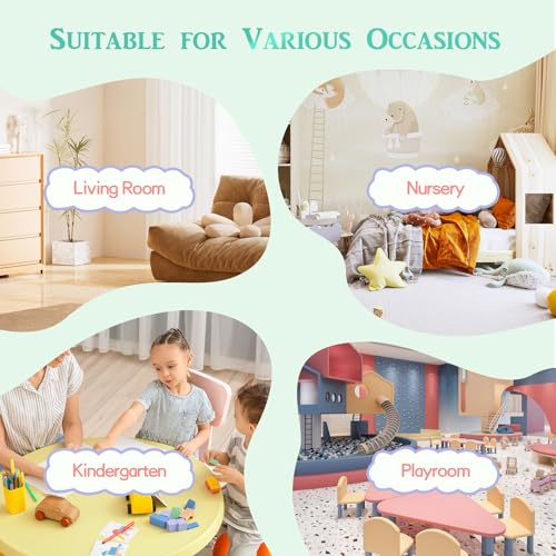 Image of UMOMO MX-01 10 PCS Kids Sofa Set, Daycares Chairs for Toddlers Activities, Colorful Modular Flexible Seating Set for Home Preschool Playroom