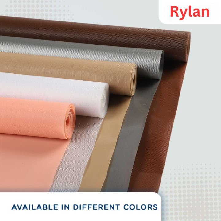 Image of Rylan (45 cm x 5 m) Multipurpose Anti-Slip Mat, Sheet for Fridge, Kitchens, Cupboard, Drawers, Shelf Liner | Super Strong EVA, Water Resistant (Diamond Texture, Black)