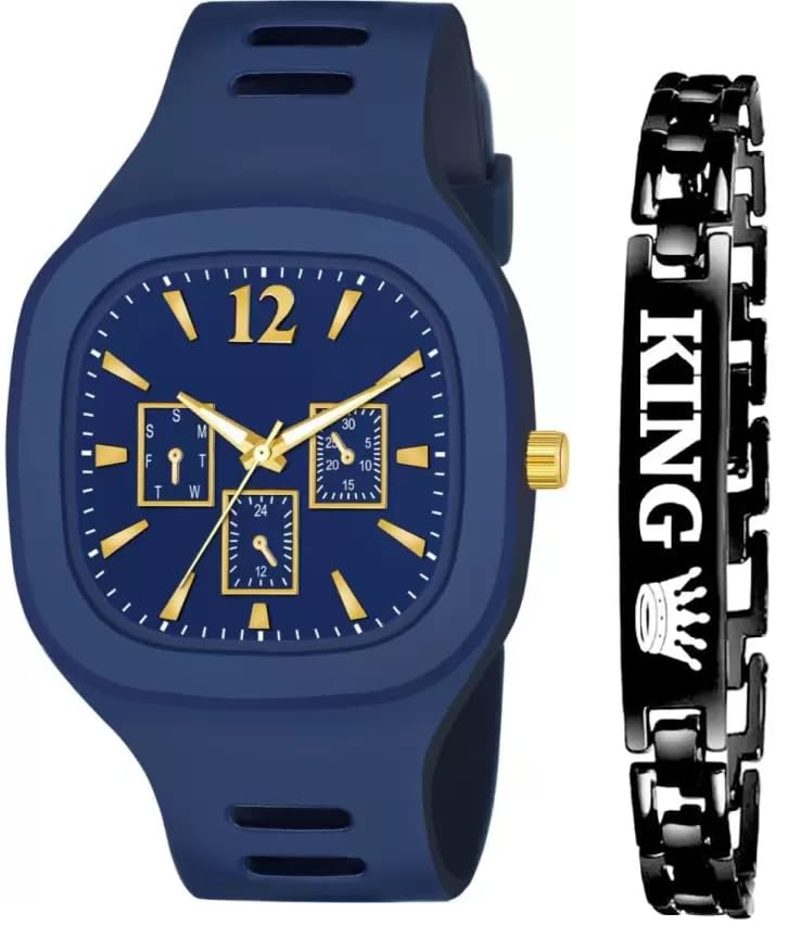 Image of SELLORIA Square Shape Analog Silicon Strap Stylish Designer Watch Kids Watch for Boys