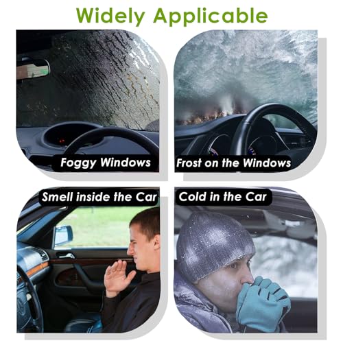 Qidoe SBJ-NOW-01-A-1 Car Heater, 200W Portable Windshield Defroster Fast Heating And Cooling Auto Car Defogger Window Defroster Automobile Windscreen Heater Plug In Cigarette Lighter Heaters With 360 Degree Rotary thumb #6