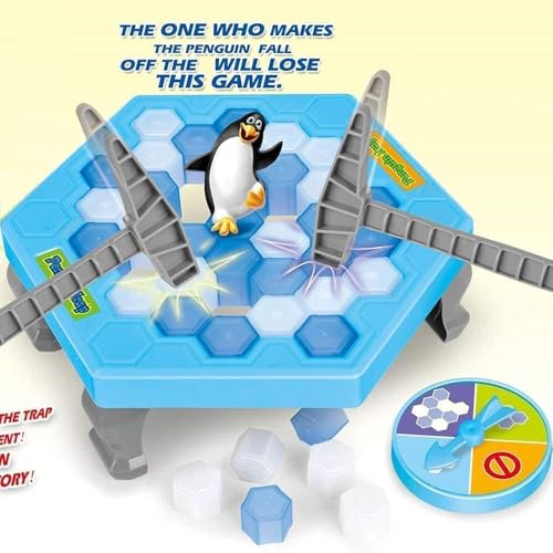 Image of Mini Tabletop Ice Breaking Penguin Game for Kids | Classic Balance Board Game | Fun Indoor Family Game & Birthday Gift for Boys and Girls(Penguin Ice Breaking Game)