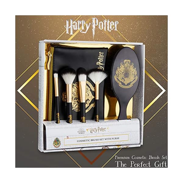 Harry Potter Make Up Tasche, Schmink Pinsel Haarbürste Damen Kosmetik Set, Kulturtasche Mädchen Set, Tangle Teezer… – Bild 3