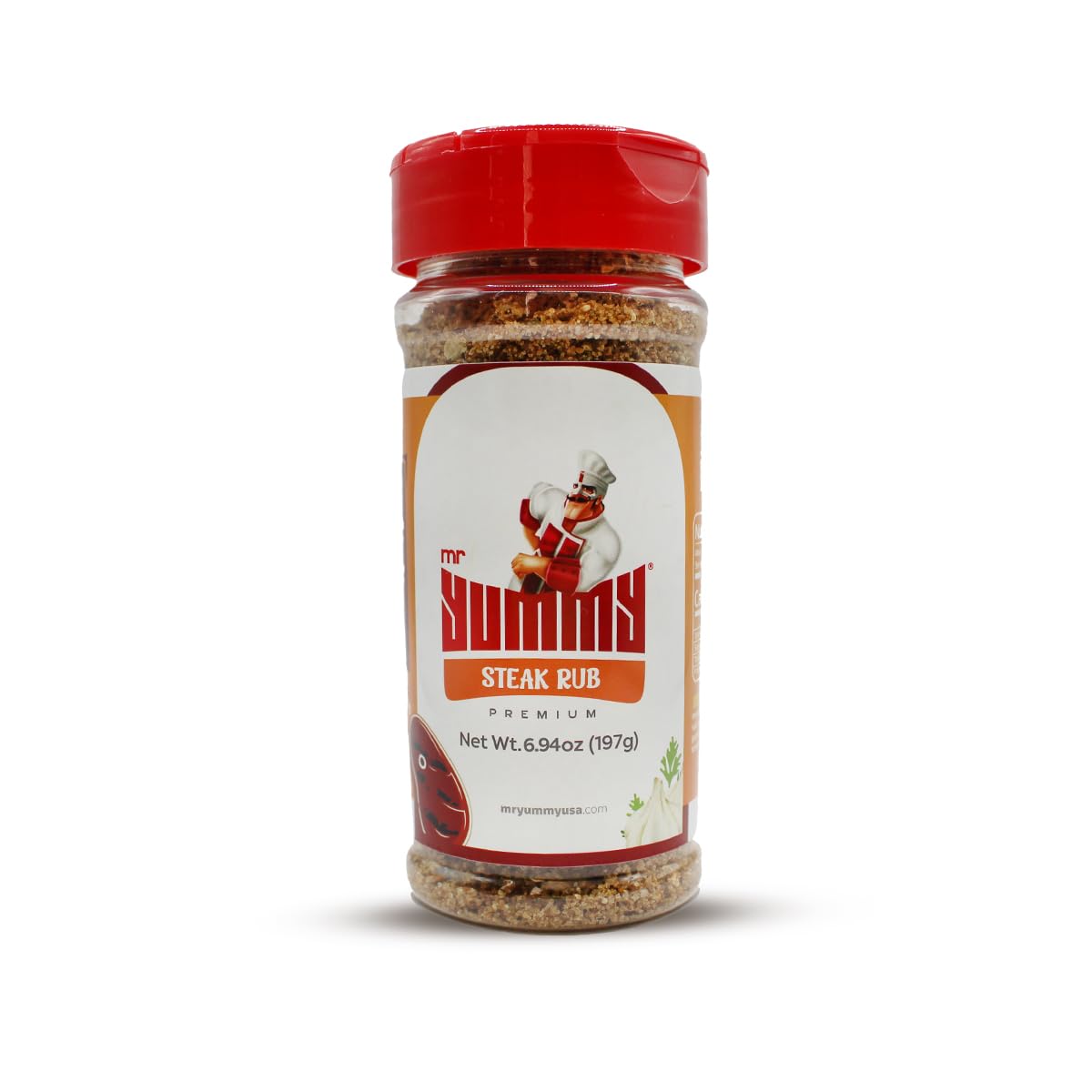 Mr. YummySteak Rub Seasoning - Dairy-free, Gluten-free, Low sodium, Non GMO, Premium Blend No Preservatives | Versatile and Authentic Seasoning for Cooking, Grilling, Roasting and Seasoning, | Elevate Flavor in Pasta, Meats, Vegetables and Beyond | Healthy Herbs, Spices & Seasoning Salt Substitute - Steak Rub…