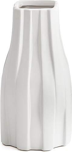 Jarrón negro para flores, jarrones de cerámica para decoración del hogar, moderno jarrón decorativo minimalista de cerámica bohemio para sala de