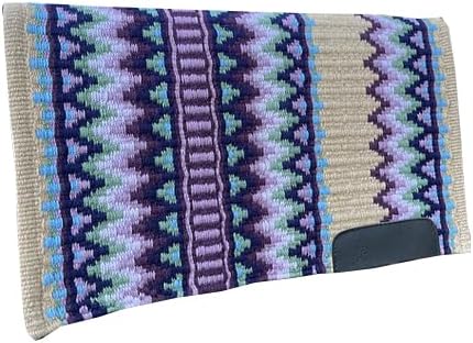 HUMAYL Saddlery Saddle Pad/Blanket for Horses Western Show Horse Saddle Blanket New Zealand Design Handmade Wool Saddle Blanket Top Wool Saddle Pad Regular Size : 34" L x 36" W x 1" inches PAD0274