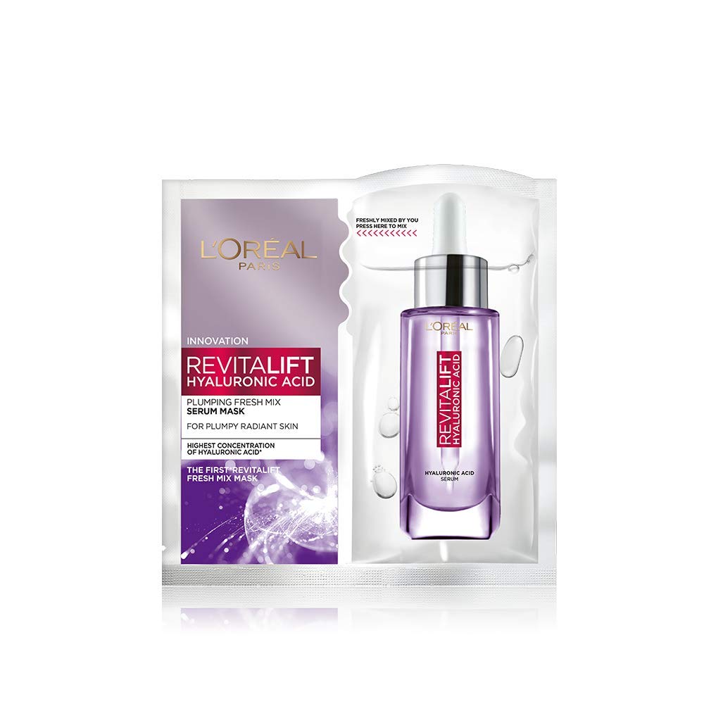 L’Oréal Paris L'Oreal Revitalift Hyaluronic Acid Fresh Mix Serum Sheet Mask, 33g