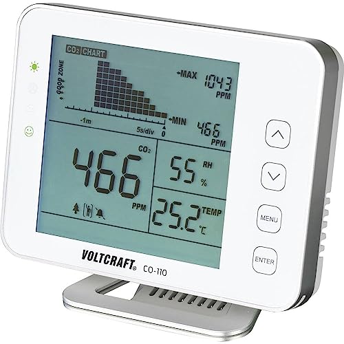 VOLTCRAFT CO-110 Kohlendioxid-Messgerät 0-5000 ppm mit Datenloggerfunktion kalibriert Werksstandard (ohne Zertifikat) VOLTCRAFT CO-110 Kohlendioxid-Messgerät 0-5000 ppm mit Datenloggerfunktion kalibriert Werksstandard (ohne Zertifikat)