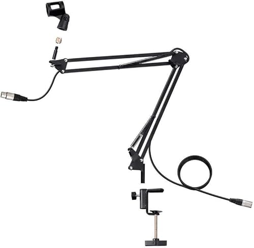Miniatura 2 de Monoprice Soporte de micrófono de difusión de tijera con brazo de suspensión - Cable de micrófono XLR integrado - Serie Stage Right