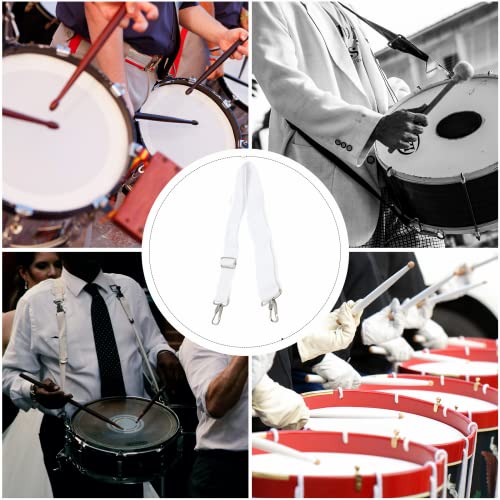 Adjustable Nylon Snare Drum Shoulder Strap, Ergonomic Military Drum Sling Belt with Metal Buckle - Image 4