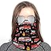 SEBNATAL Fashion Breathable Red Fire Trucks Black Face Cover for Adults, Neck Gaiter Warmer, Half Ski Mask for Sports Motorcycle Accessories