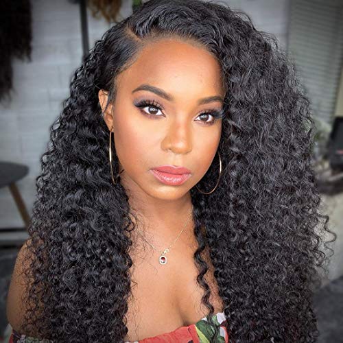 FELICIA Jerry Curly Lace Front Synthetic Wig Pre Plucked Heat-Resistant Glueless Natural Hairline 13×4 lace Frontal Wig For Black Women (24").