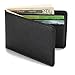 Mens Slim Front Pocket Wallet ID Window Card Case with RFID Blocking - Black