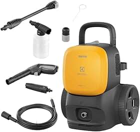 Electrolux Lavadora de Alta Pressão Lava Jato Lava Car 1800PSI de pressão de àgua e Potencia 1450W de motor com Aplicador de Detergente PowerWash EWS1800 127v Amarela