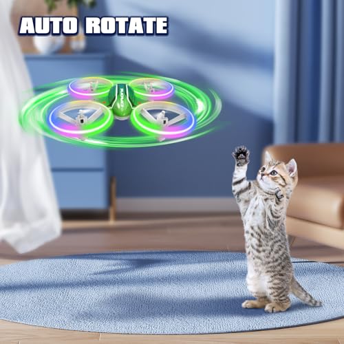 Drones for Kids and Beginners Mini RC Drone Quadcopter,Headless Mode,360° Flips,3 Speed ModesBlue & Green Lights, Propeller Protection,Indoor Outdoor Mini Quadcopter Toy Birthday Gift for Boys Girls - Image 3