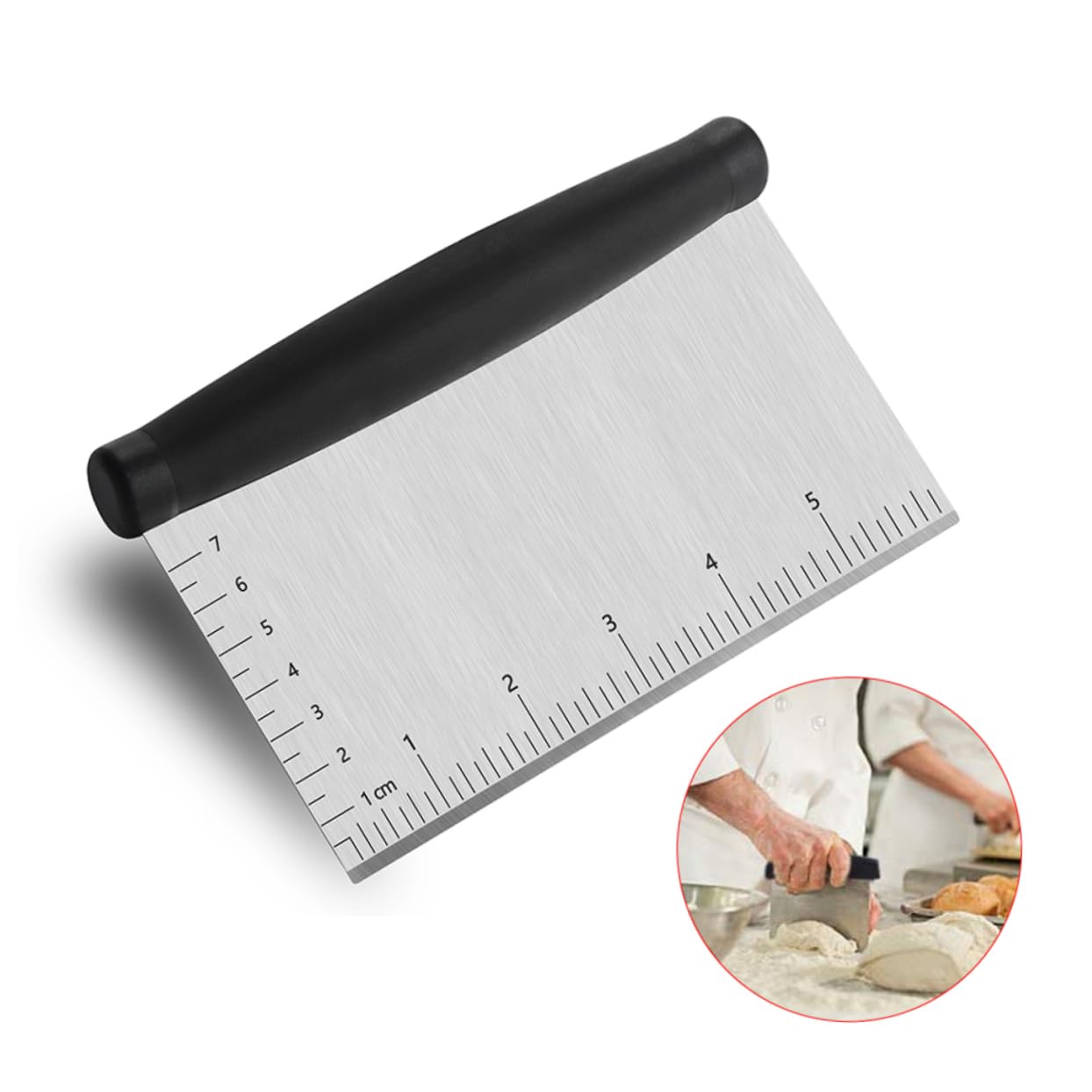 OFFSCH Pastry Cutter Dough Blender Bbq Brush Flour Cut Oil Mixer 3pc Set Durable Stainless Steel Kitchen Accessory