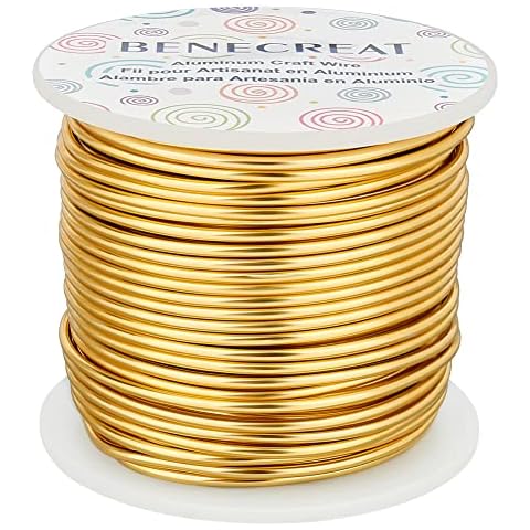 BENECREAT 12 Gauge Aluminium Jewelry Wire 100FT Cover