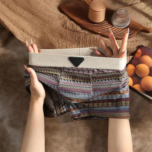 Empiricala retro-patterned design men's premium cotton briefs, breathable cotton briefs Moisture-Wicking, Seamless Design2