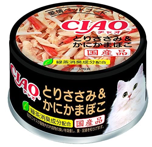 Amazon.co.jp: チャオ (CIAO) とりささみ&かにかまぼこ 85g×24個