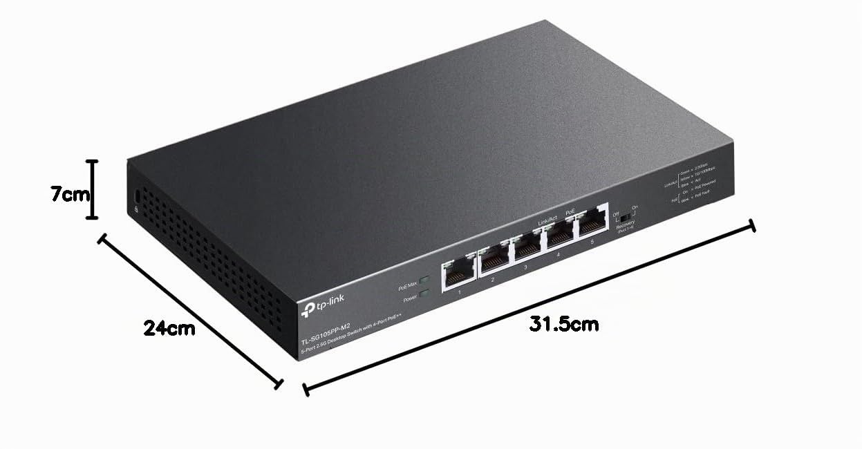TP Link Switch de bureau 5 ports 2 5G avec 4 ports PoE