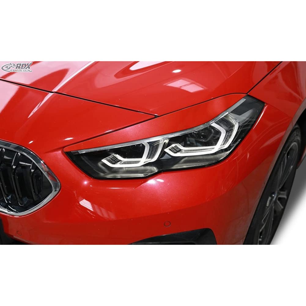 RDX Racedesign Alerones de faros compatible con BMW Serie 2 Gran Coupe (F44) 2019- (ABS)