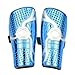 Goldmiky Protège-Tibias De Football pour Enfants,Adolescent Protège-Jambières, Unisexes Respirants Protecteurs De Football des Jambes,Taille Enfants 4 a 12 Ans (Bleu-A)