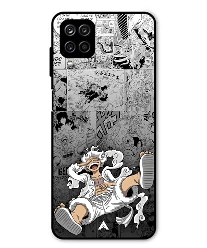 Image of Premium Anime 2 Case for Samsung Galaxy F12 (Glossy Finish) Soft-Touch Metal TPU Back Cover, Shockproof, Designer, Aesthetic Mobile Phone Case