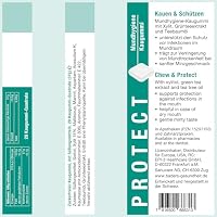 BADERs PROTECT Mundhygiene Kaugummi aus der Apotheke. Antibakterieller Schutz für den Mundraum mit Teebaumöl, Grüntee und Xylit. 3 x 20 Kaugummi-Quadrate – Ansicht 2