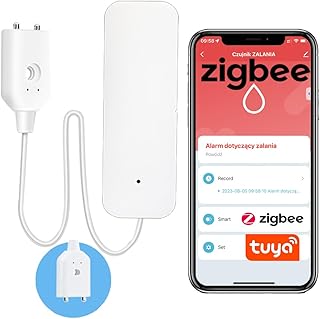 Sone Smart One Zigbee Wassermelder 3.0 – Wassersensor – Kompatibel mit Tuya & Smart Life – Alarm bei Wasseraustritt – Zigbee Water Leak Sensor – Kompakt & Smart