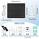 Solarpanel für Arlo Pro 3/Arlo Pro 4/Arlo Pro 5S/Pro 3 Floodlight/Ultra/Ultra2, 5W Solarpanel für Überwachungskamera Solarmodul IP65 Wasserdicht mit 3m Kabel, 360°Einstellbare Halterung (2 Pack)