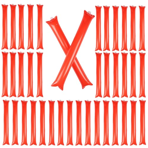 kivrimlarv Inflatable Noise Makers - Cheer up Toys Cheerleading Sticks Set of 40 | Wear-Resistant Party Cheering Stick Noise Makers Party Favors Portable Cheer Clapper