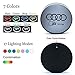 Fit for Suba-ru LED Car Cup Holder Lights, 2 Pcs 68 mm Car Logo Cup Coaster, 7 Colors Change USB Charging Mat Cool Car Accessories Interior Atmosphere Lights