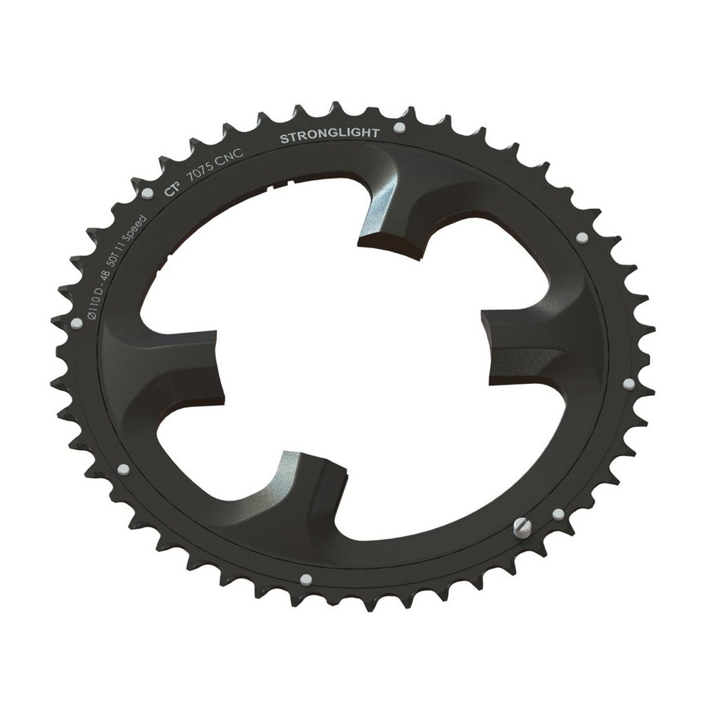 Stronglight Collier De Manivelle Dura-Ace Compatible FC-9000 + DI2 – 46D – Noir – Précision Shimano