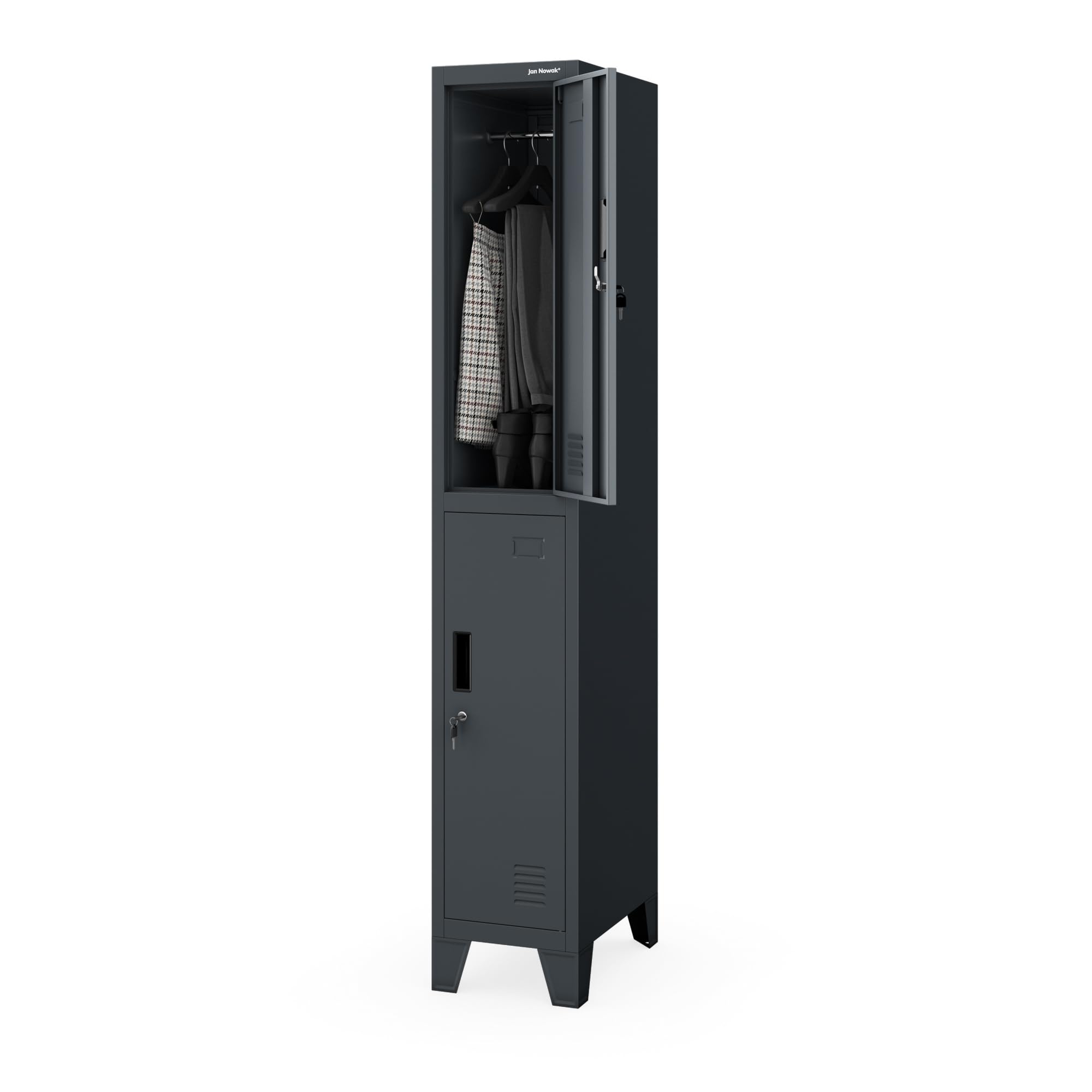 Jan Nowak Staff Locker, 2 Door Metal Changing Room Locker, 172 x 45 x 29 cm