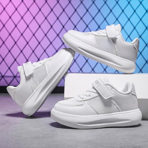 Boys Girls Sneakers Kids Shoes Soft Sole Lightweight Comfy Lace-up Athletic Shoes for Toddler/Little Kid/Big Kid2