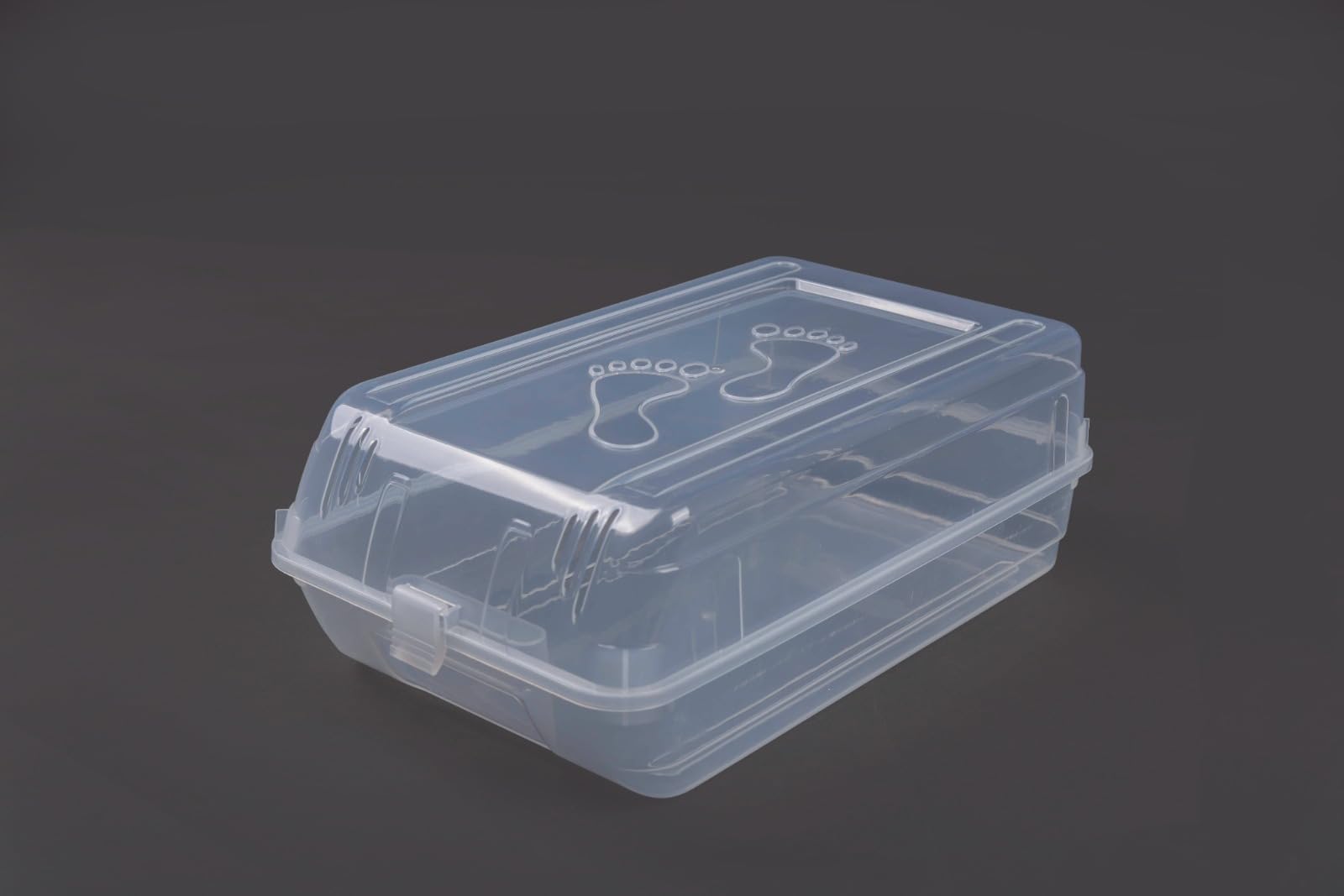 Stackable Shoe Storage Box with Transparent Lid | Plastic Shoe Organizer with Secure Lock | Dustproof & Foldable Shoe Case for Closet, Entryway & Underbed Use (Transparent, 1)-image-30